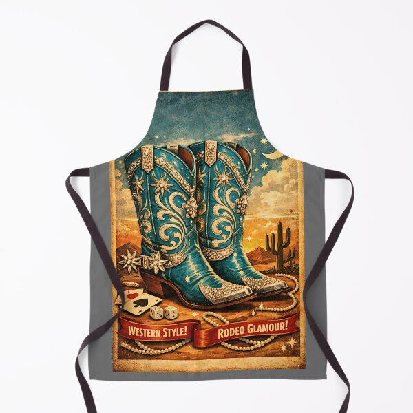 Item preview, Glamorous Cowboy Boots – Vintage Western Poster designed and sold by FilBlue.