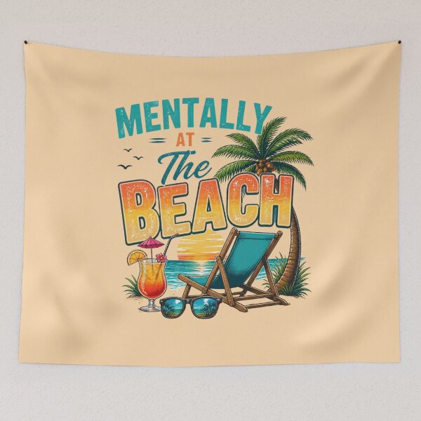 Item preview, Mentally at the Beach – Tropical Summer Escape designed and sold by ABLAT-CREATIONS.