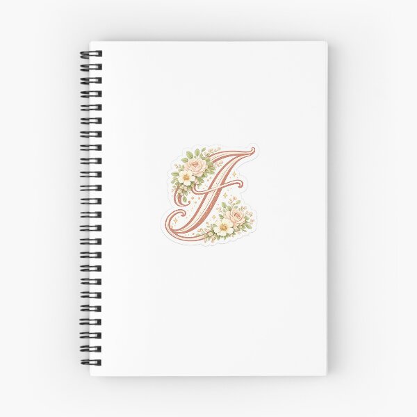 Item preview, "F" flower letter designed and sold by JustStickersCo.