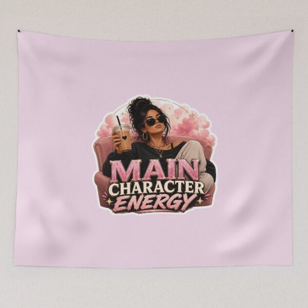 Item preview, Cute Main Character Energy Quote  designed and sold by Abundance Activation 11.11.