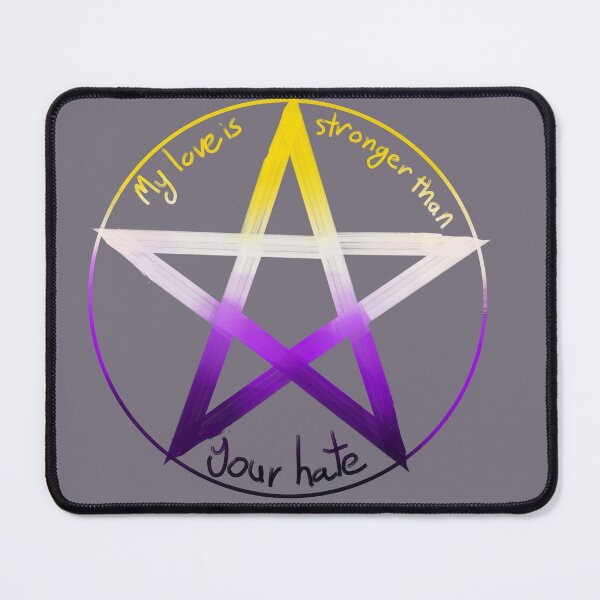 Item preview, Love is Stronger Non-binary Pride designed and sold by Kuronicoooo.