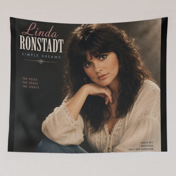 Item preview, Retrato de Linda Ronstadt en la portada de un álbum antiguo designed and sold by orelle84.