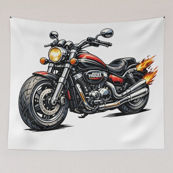 Item preview, Powerful Retro Motorcycle Art – Vintage High Horsepower Biker Design designed and sold by Fabrifrank.