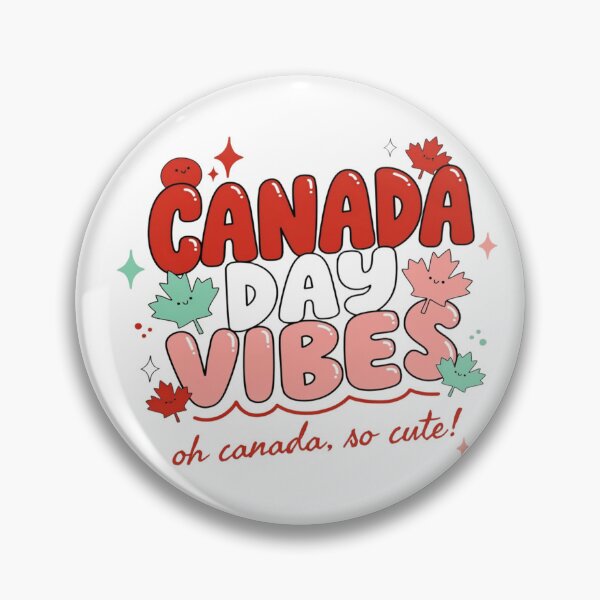 Item preview, Kawaii Oh Canada Maple Leaf| Bubbles Cute Red White Pink Typography|Canada Day Vibes designed and sold by InspiredCreatives.