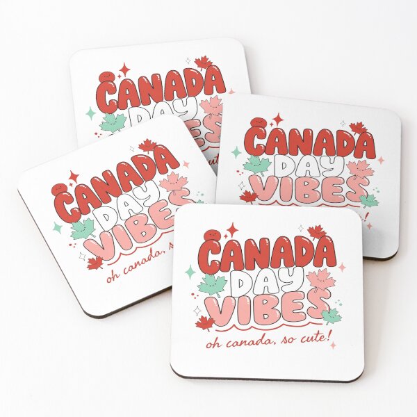 Item preview, Kawaii Oh Canada Maple Leaf| Bubbles Cute Red White Pink Typography|Canada Day Vibes designed and sold by InspiredCreatives.