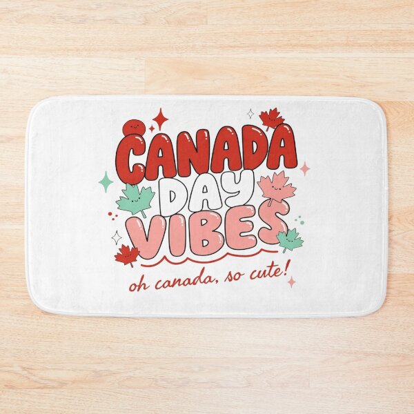 Item preview, Kawaii Oh Canada Maple Leaf| Bubbles Cute Red White Pink Typography|Canada Day Vibes designed and sold by InspiredCreatives.