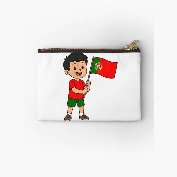 Item preview, Little Boy Waving Portuguese Flag - Cute Portugal Mascot designed and sold by debbiebento.