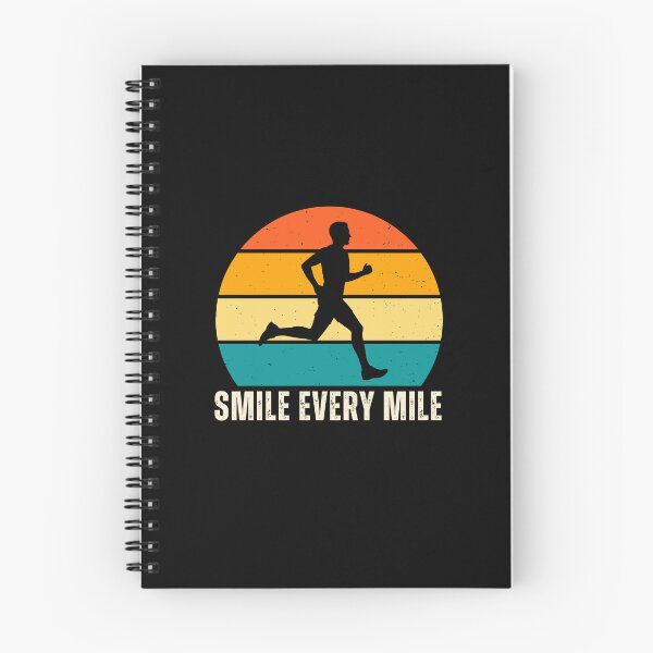 Item preview, Smile Every Mile Retro Sunset Marathon Running Motivational designed and sold by Antdoodle.