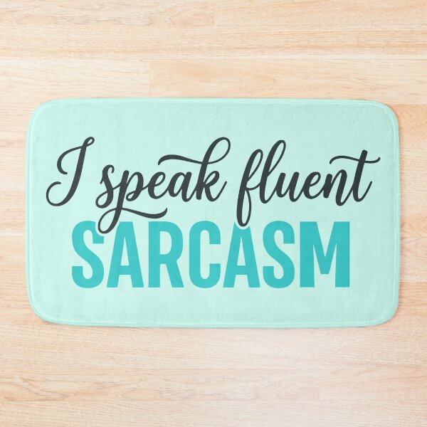 Item preview, I Speak Fluent Sarcasm Funny Sarcastic Typography designed and sold by ShirtRemarks.