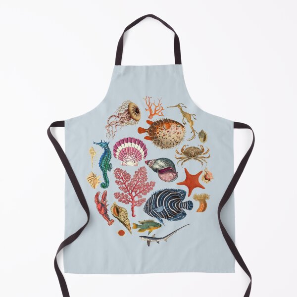 Item preview, Seaside Treasures Collection Colorful Shell and Sea Creatures Illustration designed and sold by CanisArt.