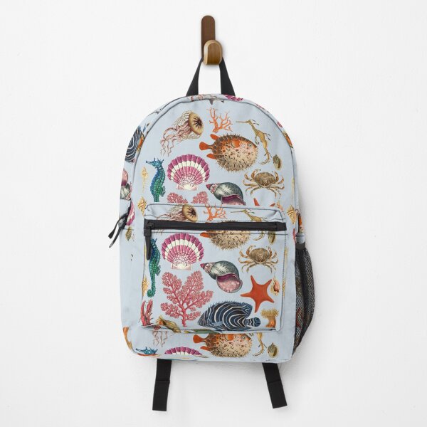 Item preview, Seaside Treasures Collection Colorful Shell and Sea Creatures Illustration designed and sold by CanisArtStudio.