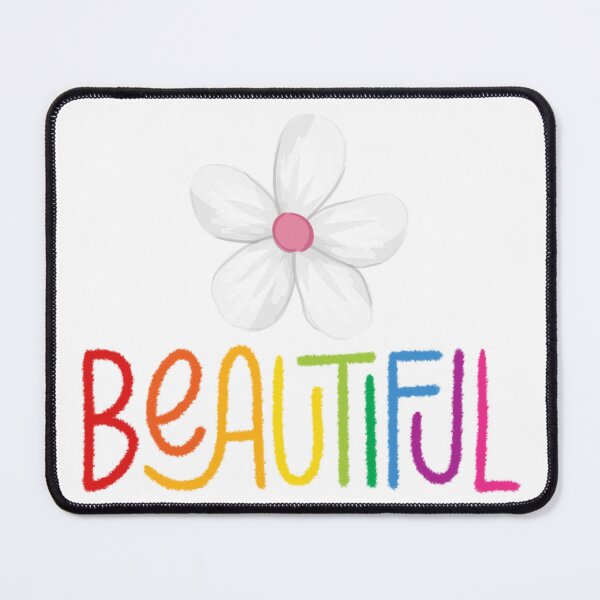 Item preview, Beautiful Rainbow Flower Typography Sticker designed and sold by LiamAura.