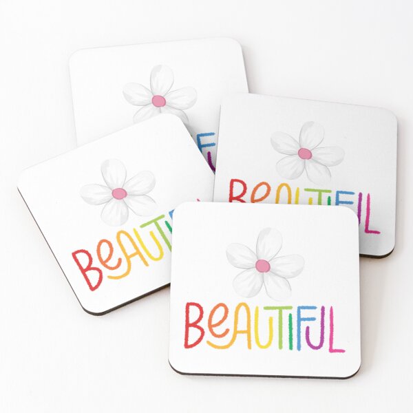 Item preview, Beautiful Rainbow Flower Typography Sticker designed and sold by LiamAura.
