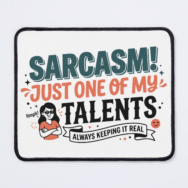Item preview, Sarcasm! Just One of My Talents Funny Sarcastic Shirt designed and sold by ShirtRemarks.