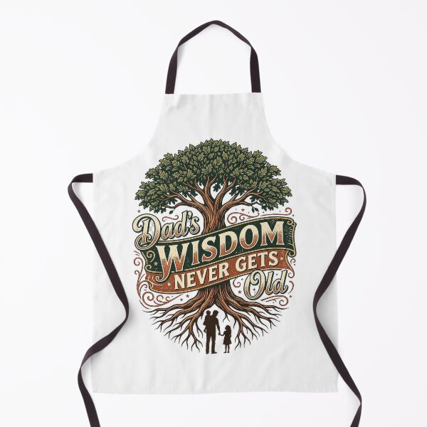 Item preview, Dad's Wisdom Never Gets Old Vintage Oak Tree Family Shirt Design designed and sold by Ponsak.