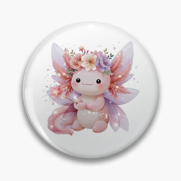 Item preview, Kawaii Axolotl Fairy | Cute Magical Fairy Axolotl Art designed and sold by Moonlit Menagerie.