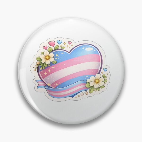 Item preview, Transgender Heart designed and sold by JustStickersCo.