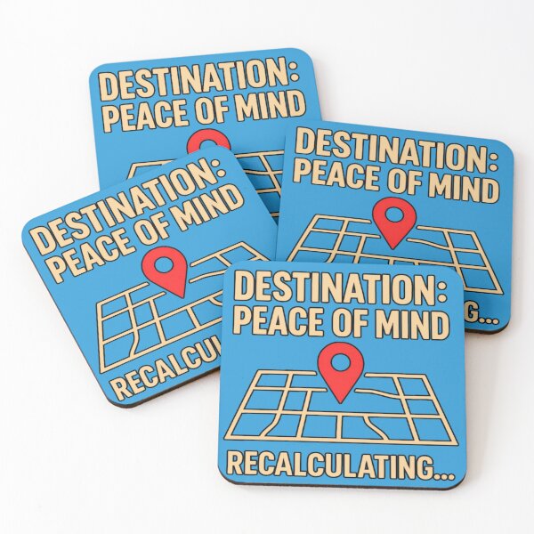 Item preview, Destination Peace Of Mind Recalculating Funny GPS Design designed and sold by GreennieArt.