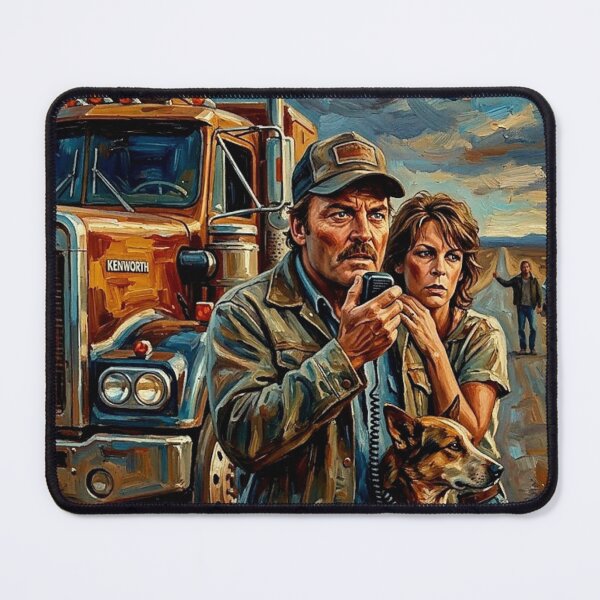 Item preview, A Chase Through the Australian Outback – Roadgames Fine Art Print designed and sold by Art's Diner.