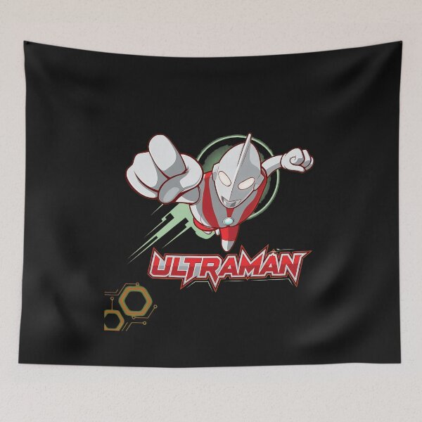 Item preview, Dynamic Retro Hero Flying Pose Emblem designed and sold by anasoraled.
