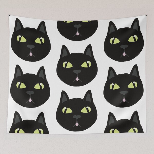 Item preview, Silly Black Cat Blep designed and sold by sleepyheadedbb.