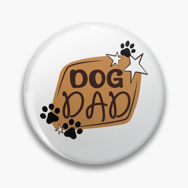 Item preview, Tan Dog Dad Design with Pawprints & Stars designed and sold by jeweleddesigns.