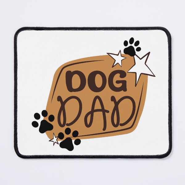 Item preview, Tan Dog Dad Design with Pawprints & Stars designed and sold by jeweleddesigns.