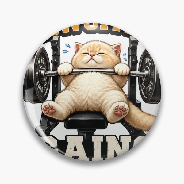 Item preview, Pawsitive Gains Only - Funny Gym Cat designed and sold by Digistore1221.