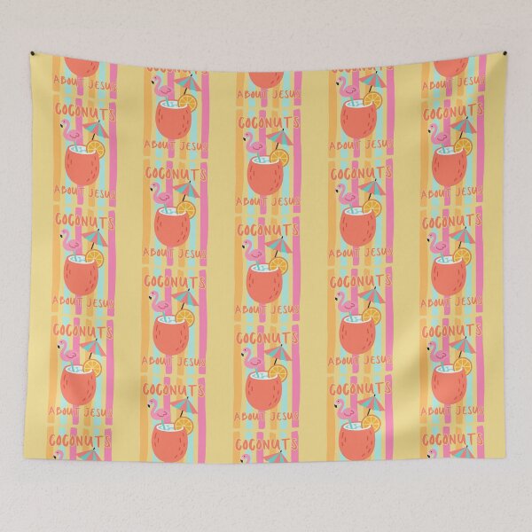 Item preview, Coconuts About Jesus Love Co Co Nuts Flamingo Tropical Drink Beach Summer  designed and sold by Forevermore.