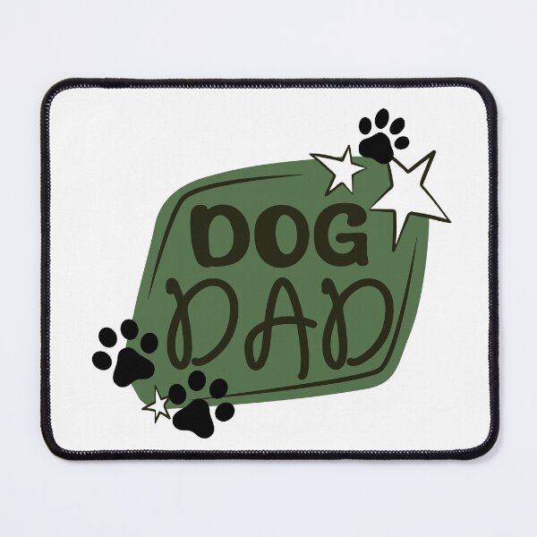 Item preview, Olive Green Dog Dad Design with Pawprints & Stars designed and sold by jeweleddesigns.
