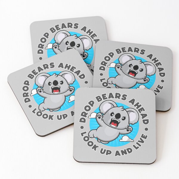 Item preview, Drop bears ahead - look up and live - Australian drop bears designed and sold by messy-nessie.
