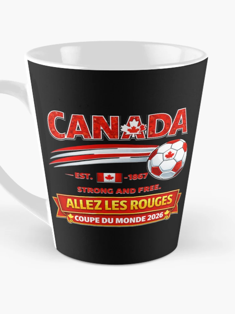 Thumbnail 3 of 4, Coffee Mug, Allez Les Rouges Red White Supporter 2026 designed and sold by Tsugraf Designs.