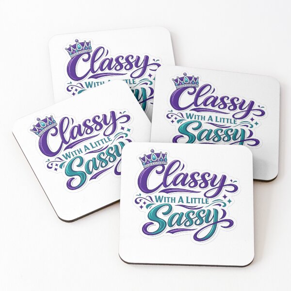 Item preview, Classy with a Little Bit of Sassy Sticker | Boss Energy | Fun Stickers designed and sold by sassyinspo.