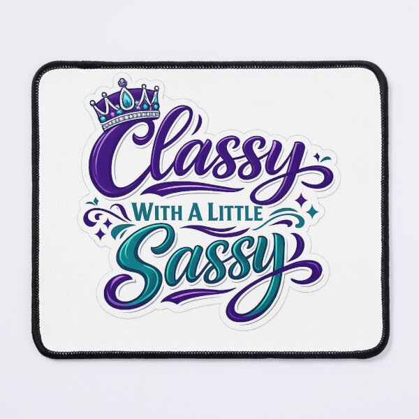 Item preview, Classy with a Little Bit of Sassy Sticker | Boss Energy | Fun Stickers designed and sold by sassyinspo.