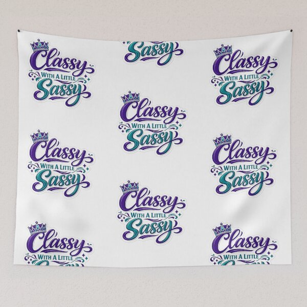Item preview, Classy with a Little Bit of Sassy Sticker | Boss Energy | Fun Stickers designed and sold by sassyinspo.