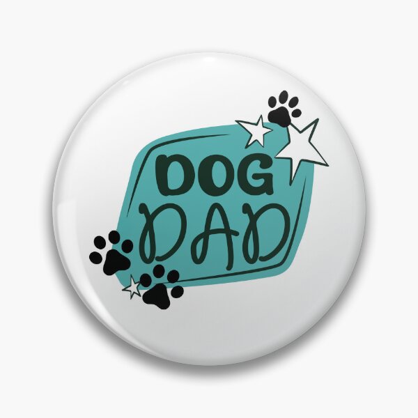 Item preview, Teal Dog Dad Design with Pawprints & Stars designed and sold by jeweleddesigns.