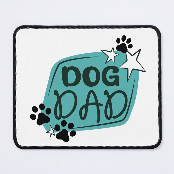 Item preview, Teal Dog Dad Design with Pawprints & Stars designed and sold by jeweleddesigns.