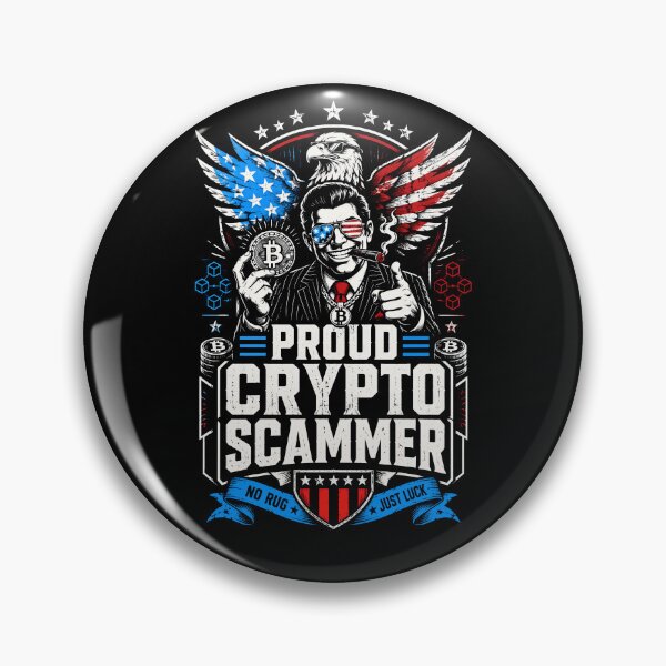 Item preview, Proud Crypto Scammer Patriotic Bitcoin Satire designed and sold by Victor Shadehorn.