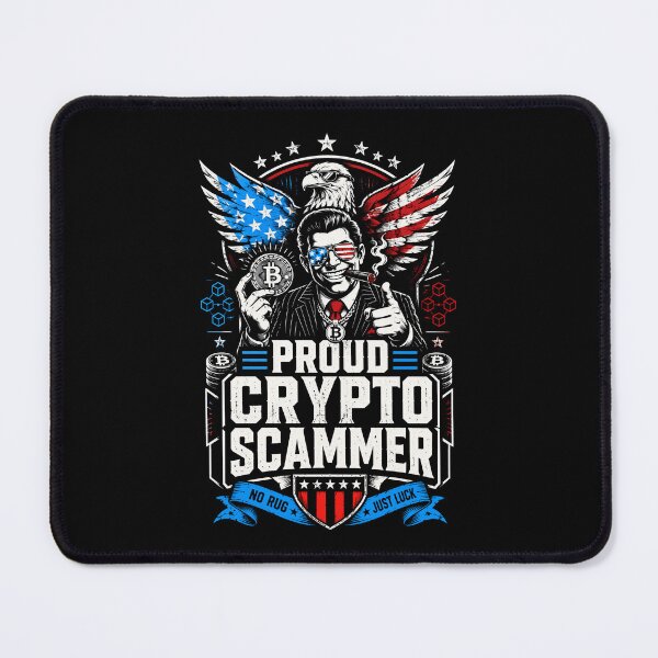 Item preview, Proud Crypto Scammer Patriotic Bitcoin Satire designed and sold by Victor Shadehorn.