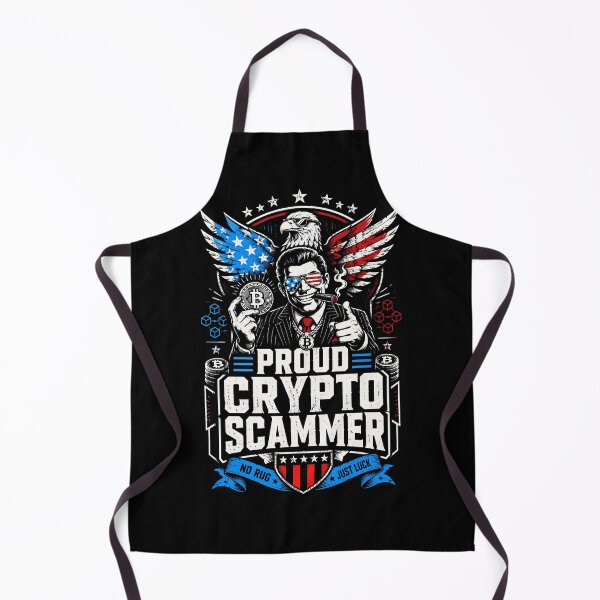 Item preview, Proud Crypto Scammer Patriotic Bitcoin Satire designed and sold by Victor Shadehorn.