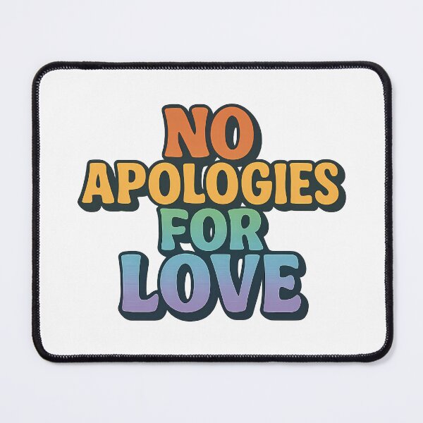Item preview, No Apologies for Love Retro Bold LGBTQ Love Is Love Pride designed and sold by Haus Of Sin.