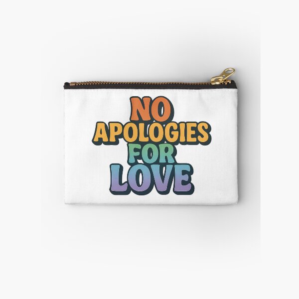Item preview, No Apologies for Love Retro Bold LGBTQ Love Is Love Pride designed and sold by Haus Of Sin.