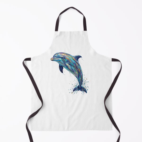 Item preview, Colorful Dolphin Splash Ocean Fantasy Painting designed and sold by SOUFIANE1991.