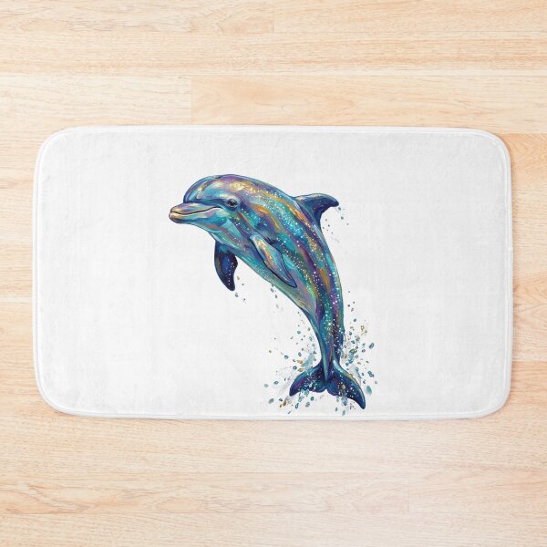 Item preview, Colorful Dolphin Splash Ocean Fantasy Painting designed and sold by SOUFIANE1991.