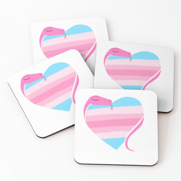 Item preview, Snake Hugs: Transfeminine Flag designed and sold by gaydragongeek.