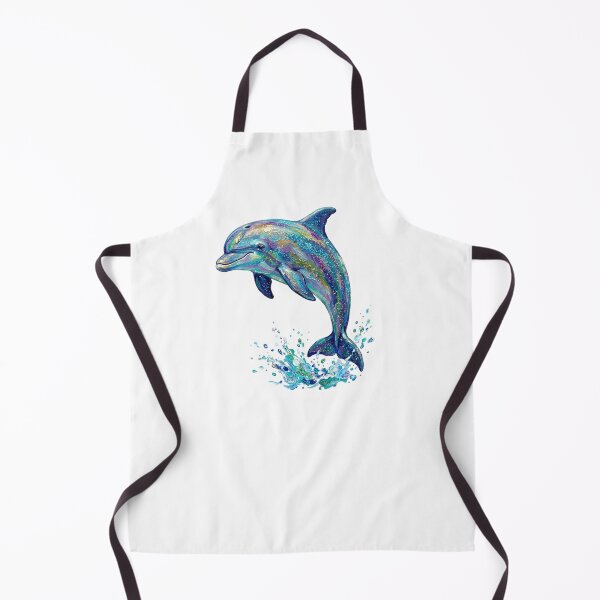 Item preview, Colorful Dolphin Splash Ocean Fantasy Painting designed and sold by SOUFIANE1991.