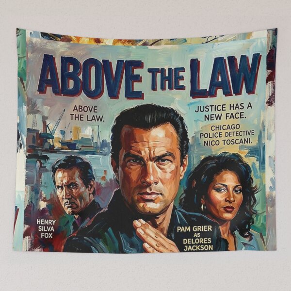 Item preview, Justice Has a New Face – Above the Law Fine Art Print designed and sold by Art's Diner.