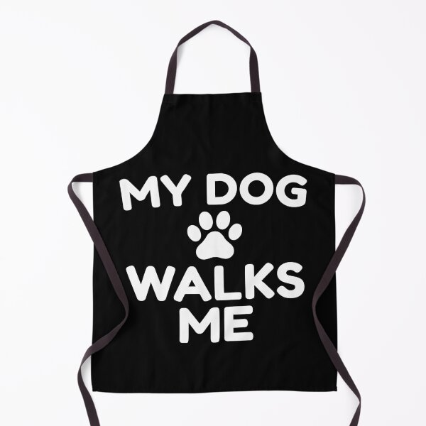 Item preview, My Dog Walks Me Funny Minimalist Paw Print For Dark Colors designed and sold by ShirtRemarks.