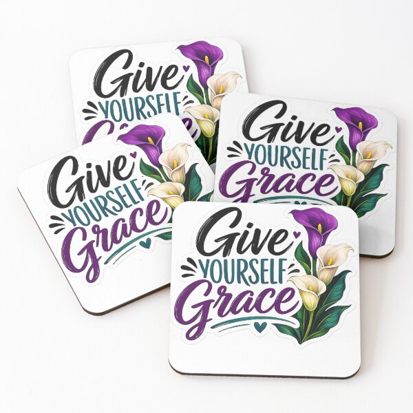 Item preview, Give Yourself Grace Sticker | Inspirational Self Care Quote designed and sold by sassyinspo.