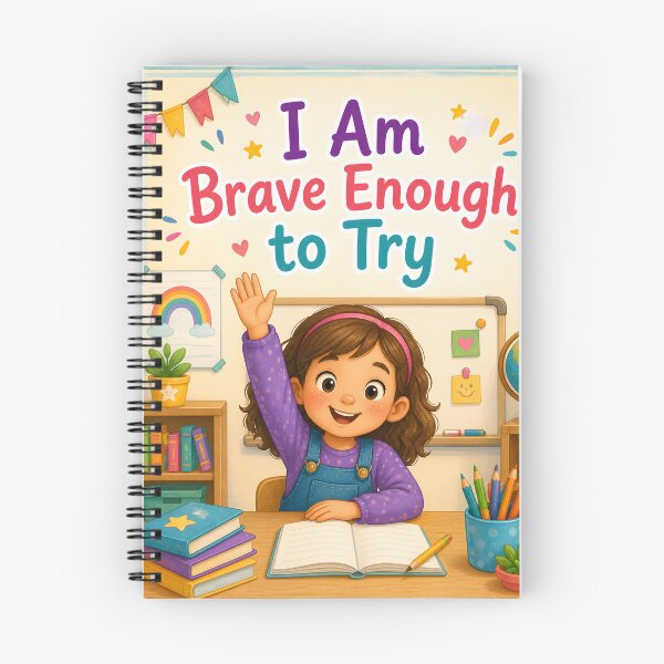 Item preview, I Am Brave Enough to Try Positive Affirmation for Kids  Classroom Motivation Poster  Growth Mindset Gift designed and sold by LoveNurseries.